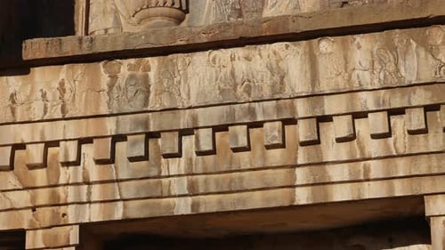 The Walls of Persepolis in Iran are Decorated with Beautiful Basreliefs Persian Craftsmanship in