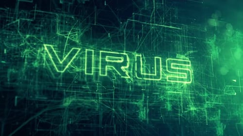 Virus de fond de données de science-fiction numérique