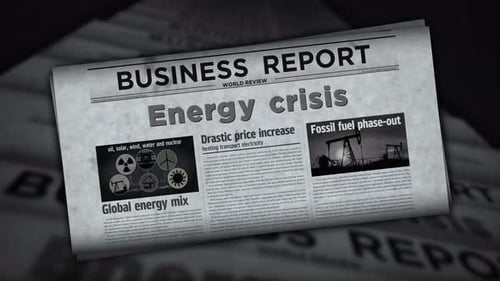 Energiekrise, Zeitung, Druckmedien