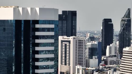 View of Urban Landscape in Bangkok Thailand
