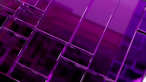 Abstract Geometric Grid Movement Background Loop