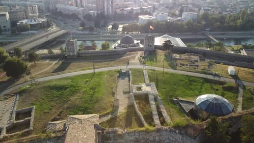 Macedonia, Skopje Fortress, city view