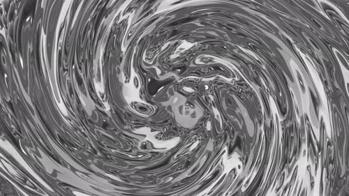 Fluid Chrome Swirl Motion Background