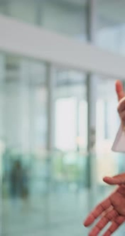 Handshake, meeting and doctors in hospital for medical partnership, deal or agreement for team