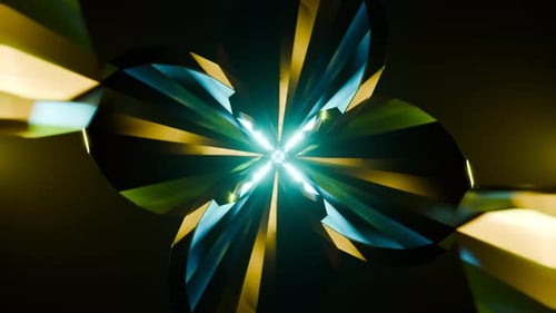 Farbenfrohe rhythmische Neonimpulse für lebendige VJ- und Partyszenen