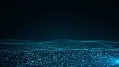 Abstract Digital Wave Particle Grid Background