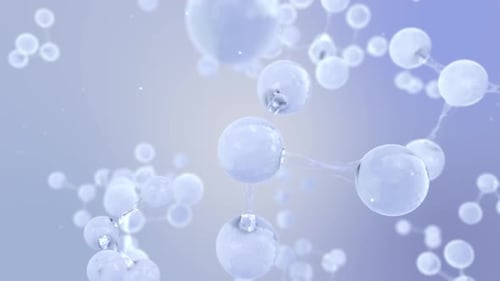 Abstract Molecular Structures Background Animation