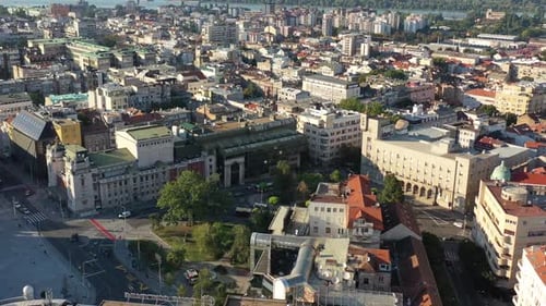 Luftbild von Belgrad