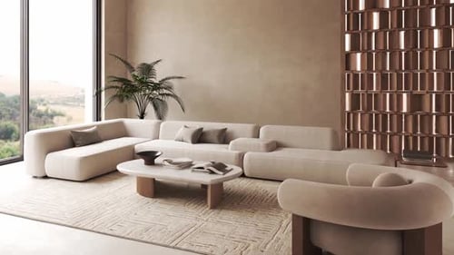 Modern Minimalist Living Room Interior Design Showcase