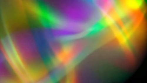 Abstract Iridescent Rainbow Light Refraction Background