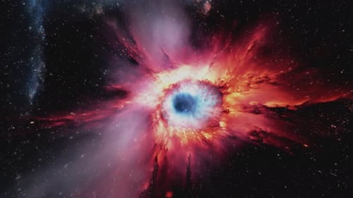 Cosmic Nebula Explosion Space Travel Background