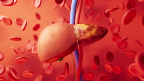 Liver organ with fatty liver state