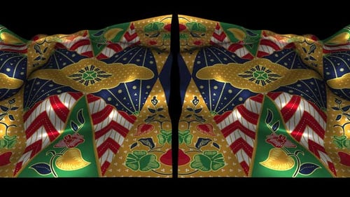 Sarung de tela con estampado étnico de seda de Indonesia Batik Jakarta Betawi Songket Kebaya Wave Alpha Channel 2