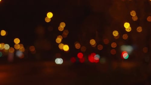 Abstract Bokeh Lights at Night