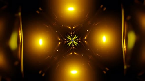 Abstract Neon Patterns With Rotating Geometric Animations