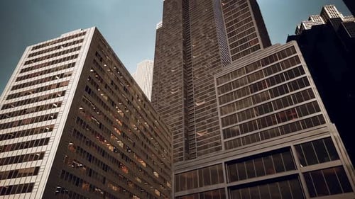 Symphony of Towers Majestic Urban Giants Gracefully Embrace the Skyline