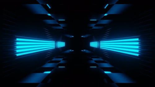 Pink And Cyan Neon Stroboscope Room Background Vj Loop In 4K
