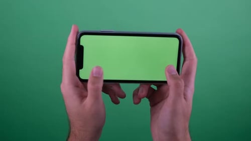green screen playing game