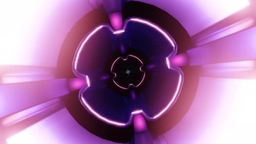 A Mesmerizing Neon Disco Pattern Pulses Rhythmically in a Vibrant VJ Loop