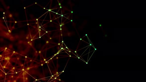 Abstract Glowing Plexus Network Background Loop V9