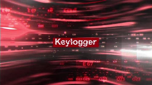 Keylogger Words en matière de piratage sur fond numérique