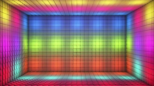 Animated Colorful Light Tunnel Background Loop