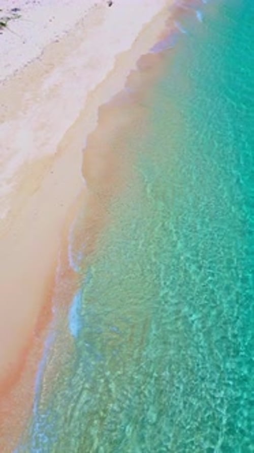 Aerial View of Turquoise Beach Coastline