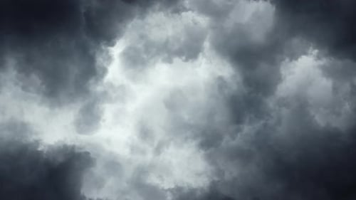 Dramatic Dark Clouds Moving Across the Sky