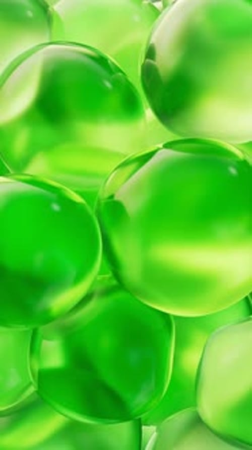 Transparenter grüner Blasenhintergrund
