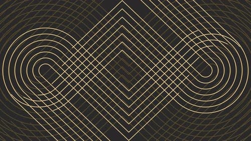 Abstract Flowing Geometric Lines Seamless Loop Background Animation