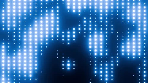 Blue Moved Lights For Party Vj Loop Background