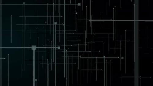 Bucle de fondo animado de partículas de línea oscura