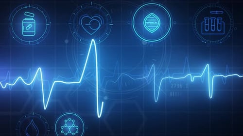 Digitale Herzschlagüberwachung Medizinische Gesundheitsdaten Gesundheitsforschung