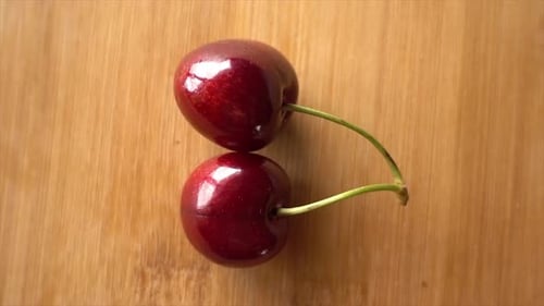 Nahaufnahme von Kirschfrüchten