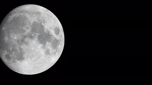 Close up of The Moon at Night