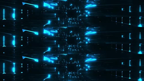 Neon Abstract Tunnel Animation