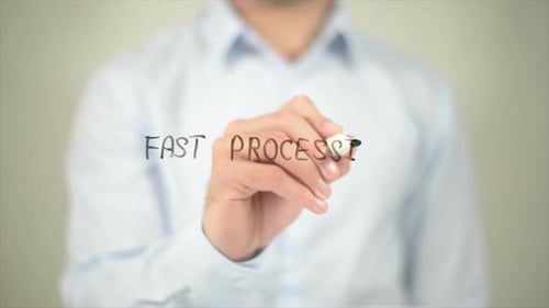 Writing Fast Processing on Clear Surface