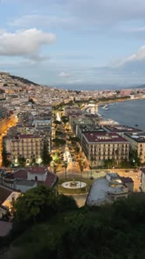 Naples and Vesuvius Volcano Italy
