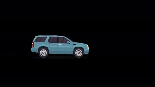 2D Vehicle Animation Alpha 4K