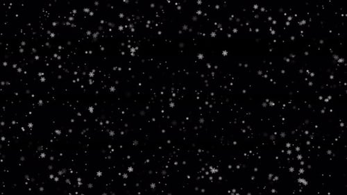 Realistic Falling Snow and Snowflakes Loop Overlay