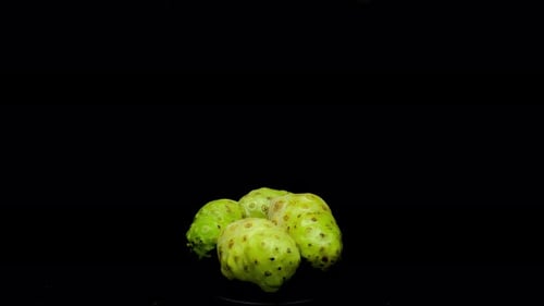 Rotation der Noni-Früchte