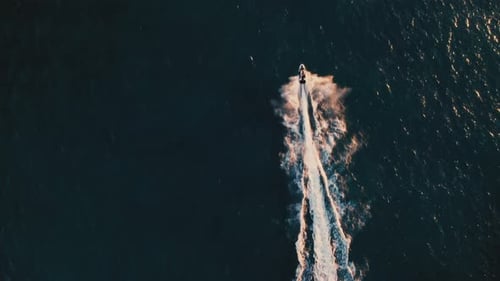 Speeding through ocean waves in a jet ski