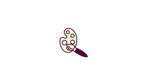 Animación de iconos de paleta de dibujo