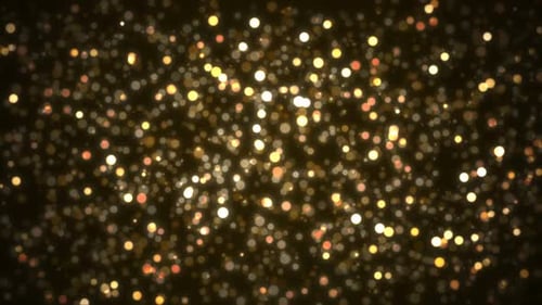 abstract glittering golden particles background