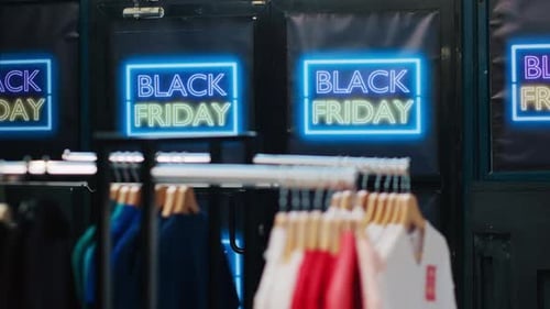 Empty Fashion Department Store