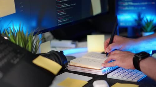 Computer Pc Gaming Coding Setup With Modern Hardware Uhd