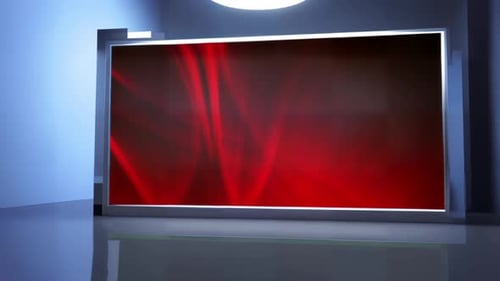 Abstract Red Light Streaks Animation for Virtual Studio