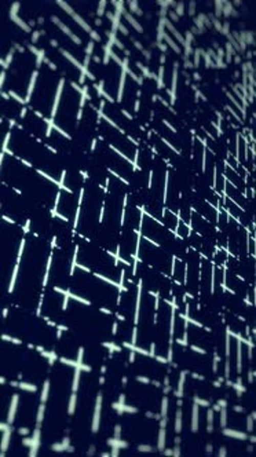 Vertical Video - Abstract Grunge Technology Grid Background