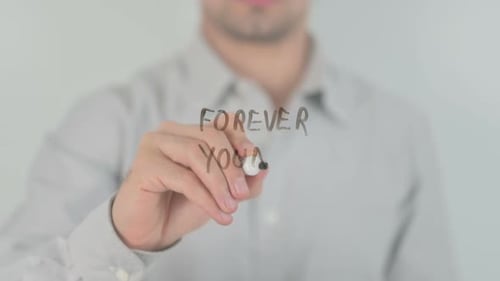 Forever Young, Schreiben auf transparentem Bildschirm