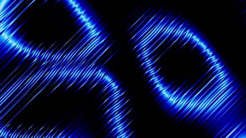 Abstract Futuristic Blue Glowing Lines Motion Background
